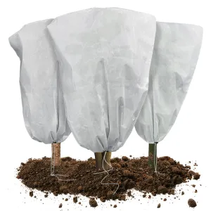 VOUNOT 3 Packs Plant Protection Winter Fleece 80GSM Horticultural Fleece Jacket 0.8m x 1m