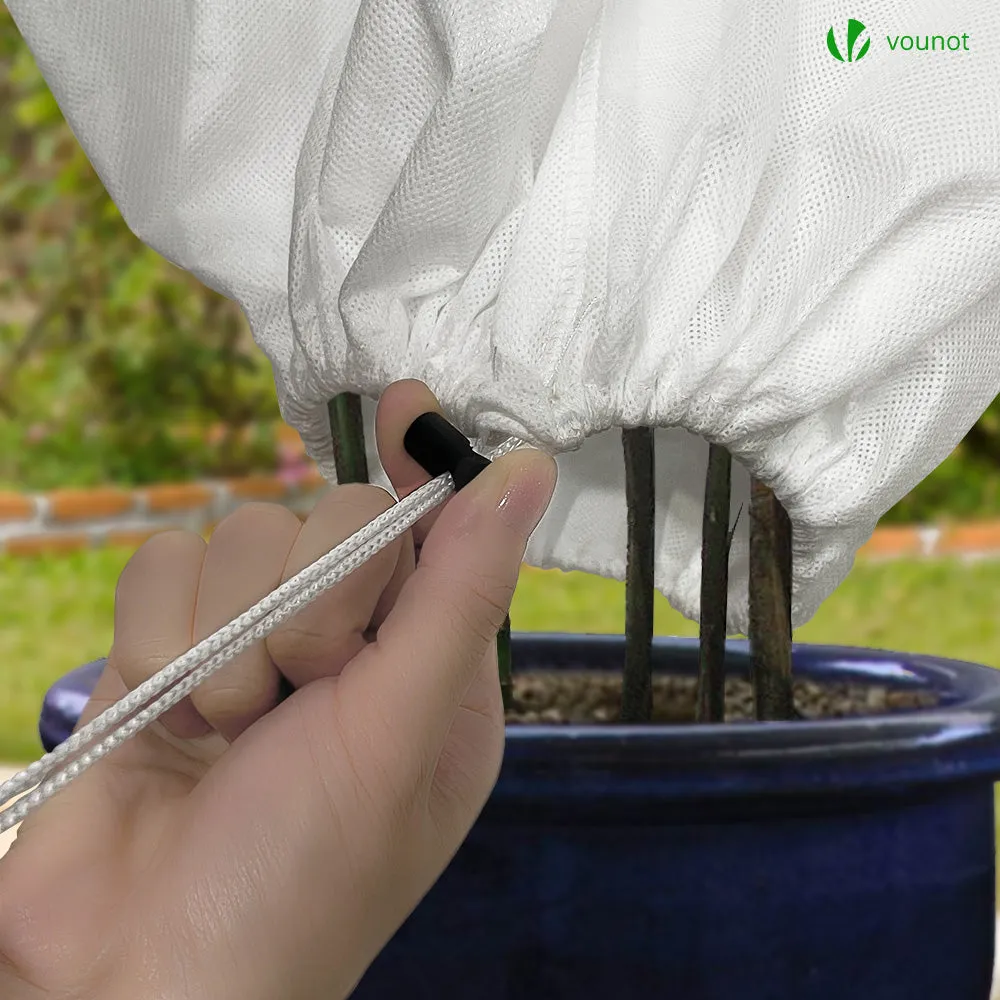 VOUNOT 3 Packs Plant Protection Winter Fleece 80GSM Horticultural Fleece Jacket 0.8m x 1m