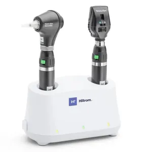 Welch Allyn 3.5V Diagnostic Set with Coaxial LED Ophthalmoscope, MacroView Basic LED Otoscope, Universal Desk Charger