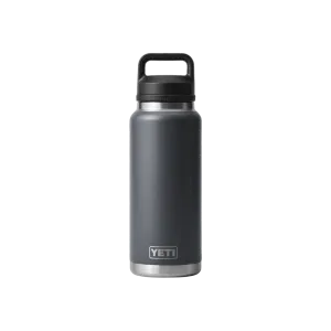 Yeti Rambler Charcoal 36 Oz Water Bottle Chug Cap